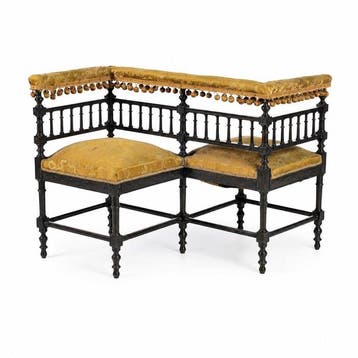 Stoel - Hout, Textiel - Chatting / Dating Chair, een