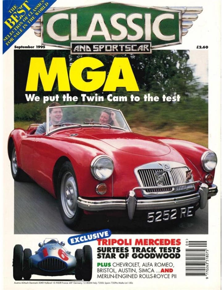 1995 CLASSIC AND SPORTSCAR MAGAZINE (09) SEPTEMBER ENGELS, Boeken, Auto's | Folders en Tijdschriften