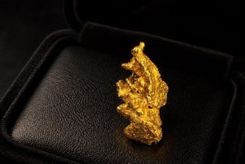 Goud Goud nugget - Hoogte: 10.1 mm - Breedte: 6.05 mm- 1.04