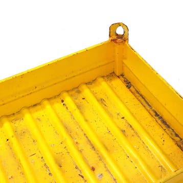 Gebruikte Stapelbak staal vaste met vier gesloten wanden, Ophalen of Verzenden