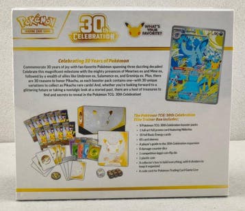 Pokémon Elite trainer box - 30th Celebration Elite Trainer, Hobby en Vrije tijd, Nieuw