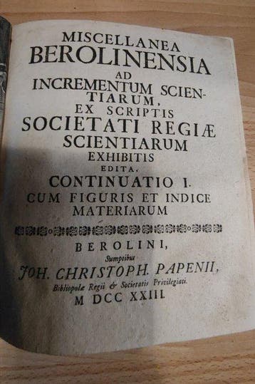 Joh. Christoph. Papenii; Ambrosii Haude - Miscellanea