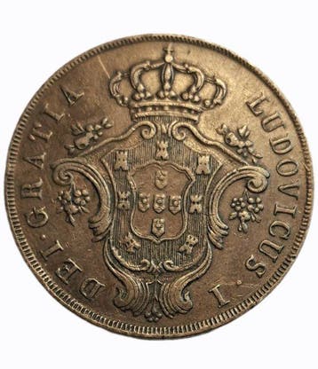 Azoren, Portugal. D. Luis I (1861-1889). 20 Reis -1865