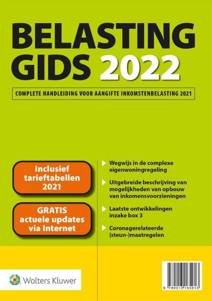 Belastinggids 2022 9789013165913 Wolters Kluwer, Boeken, Wetenschap, Gelezen, Verzenden