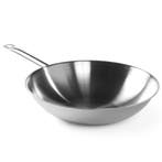 Wokpan | RVS | Div. Warmtebronnen | Platte Bodem |, Verzenden, Nieuw in verpakking