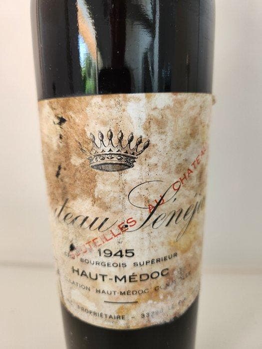 1945 Chateau Senejac - Bordeaux Cru Bourgeois - 1 Fles (0,75, Collections, Vins