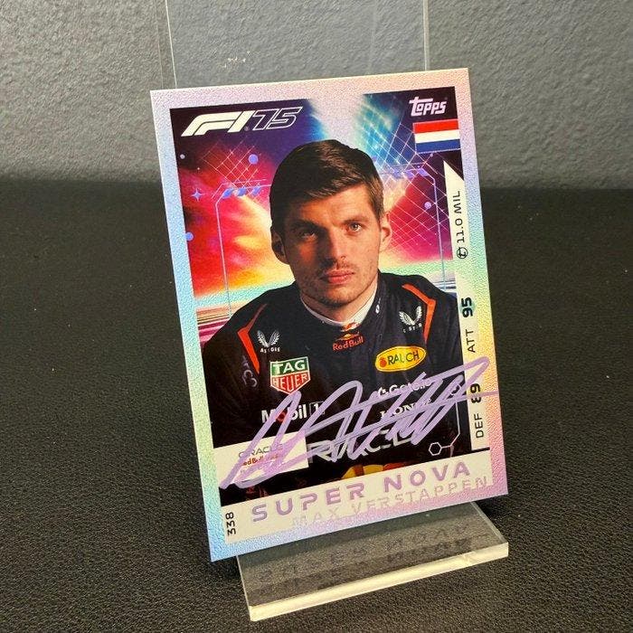 Red Bull Racing - Topps 338 Supernova Signed - Max, Verzamelen, Automerken, Motoren en Formule 1