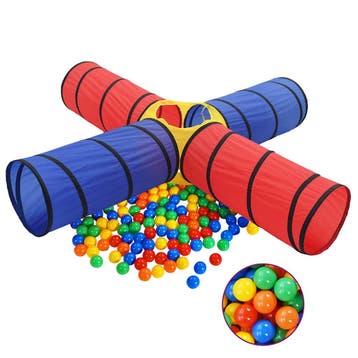 vidaXL Kinderspeeltunnel met 250 ballen meerkleurig, Verzenden