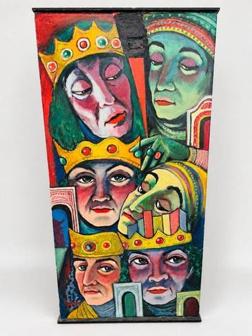 Fred Anselm (1922-2005) - Bekrönte Köpfe; Stilistisch n.