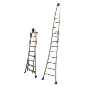 Solide 2-delige ruitenwasserladder 2×8 sporten, Doe-het-zelf en Bouw, Nieuw, Ophalen of Verzenden, Ladder, Opvouwbaar of Inschuifbaar
