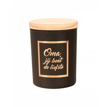 Geurkaars Oma Zwart 8cm, Verzenden, Nieuw