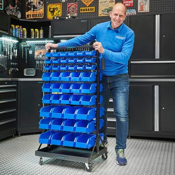Datona Verrijdbaar opbergrek met bakken - Datona, Doe-het-zelf en Bouw, Ophalen of Verzenden, Nieuw