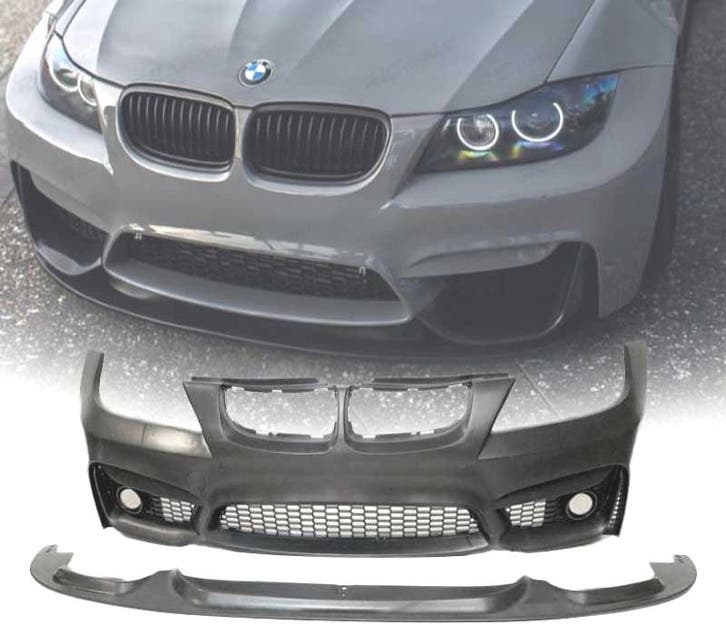 PARE-CHOCS AVANT BMW E90 E91 08-12 LOOK M4 + SPOILER AVANT P, Autos : Pièces & Accessoires, Carrosserie & Tôlerie, Envoi