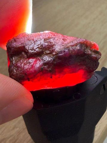 Robijn Echte edelsteen! Indrukwekkende 53,15 ct Mozambique