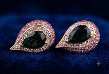 Sans prix de réserve - Boucles doreilles Argent - 3.60ct.