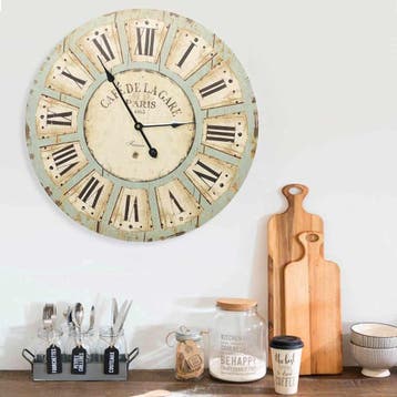 vidaXL Wandklok 60 cm MDF meerkleurig, Verzenden, Nieuw