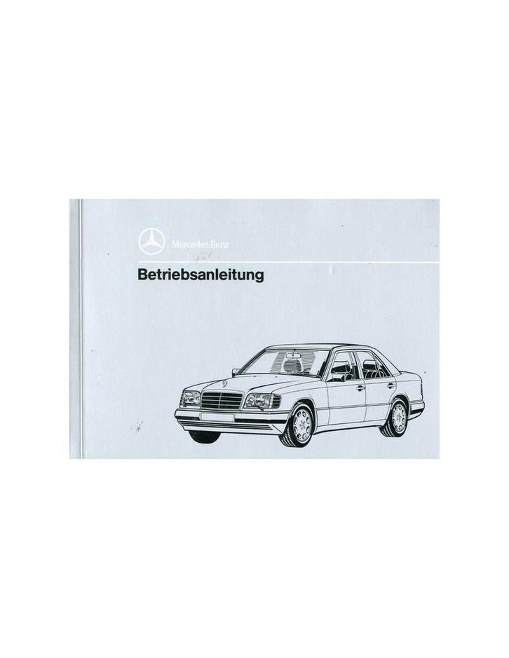1993 MERCEDES BENZ E KLASSE DIESEL INSTRUCTIEBOEKJE DUITS, Auto diversen, Handleidingen en Instructieboekjes, Ophalen of Verzenden