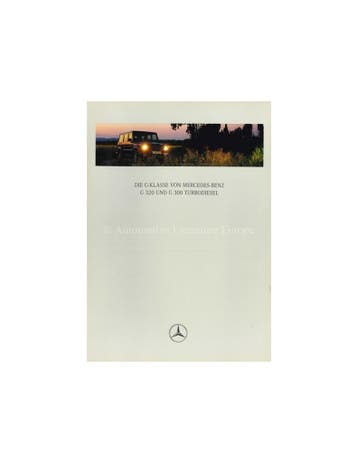 1997 MERCEDES BENZ G KLASSE BROCHURE DUITS