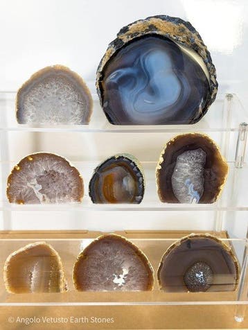 2,097 kg - Prachtige collectie natuurlijke agaten uit Minas, Verzamelen