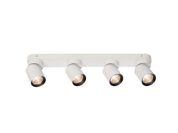 Veiling - 2x GU10 Opbouwspot Armatuur 4 cilinder zand wit en, Auto-onderdelen, Verlichting