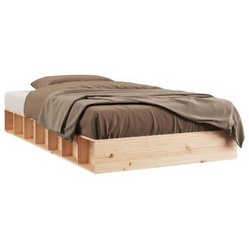 Bedframe 90x200 grenen | Retour deal | Nu met 34% korting, Huis en Inrichting, 90 cm, Verzenden, Rustiek, Zo goed als nieuw