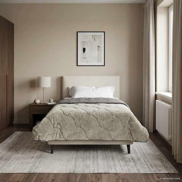vidaXL Zomer Deken Lichtgrijs 135 x 200 cm Microvezel en, Verzenden