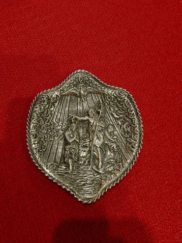 Coupe de baptême - Argent 925 - Coquille baptismale en, Antiquités & Art, Antiquités | Argent & Or
