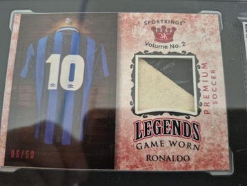 2021 Sportkings Ronaldo 6 /50 RED Patch Legends Game Worn, Nieuw