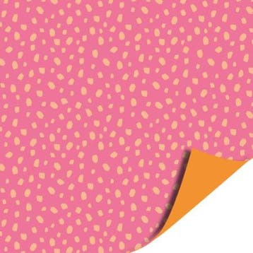 3m Dubbelzijdig Oranje Roze (Cadeaupapier 3M, Inpakpapier), Ophalen of Verzenden, Nieuw