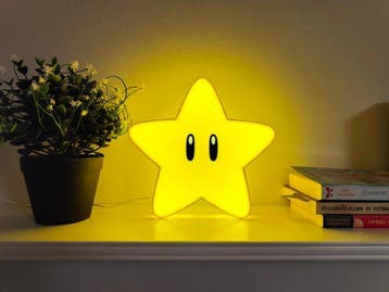 Custom Item - Super Mario - Star Lightbox + bonus Clicker -, Nieuw