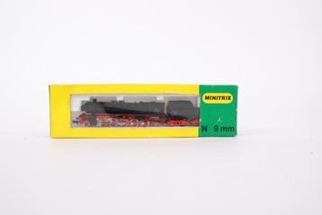 Minitrix N - 2051 - Stoomlocomotief met tender (1) - BR 52, Nieuw