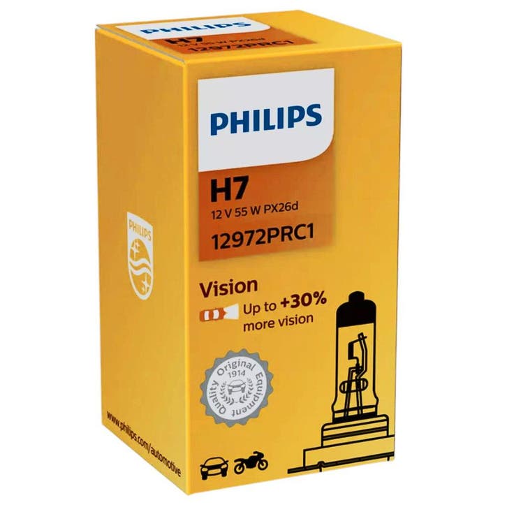 Philips H7 Vision 55W 12V 12972PRC1 Autolamp, Autos : Pièces & Accessoires, Éclairage, Envoi