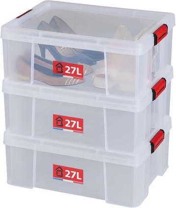 Set 3 Sundis Boxen 27L | Tweede kansje | OP = OP, Huis en Inrichting, 50 tot 100 cm, Verzenden, Nieuw, Minder dan 50 cm