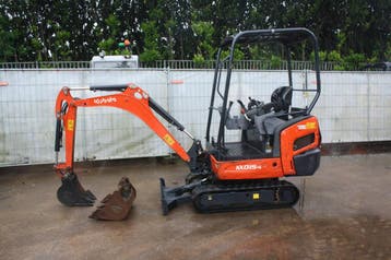 Veiling: Minigraver Kubota KX015-4 Diesel 9.6kW 2019, Ophalen
