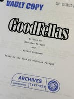 GoodFellas (1990) - Revised Draft Screenplay - Warner Bros., Nieuw