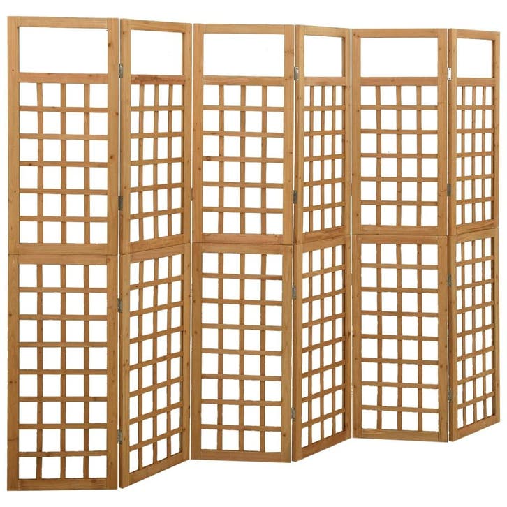 vidaXL Kamerscherm/trellis met 6 panelen 242,5x180 cm, Maison & Meubles, Accessoires pour la Maison | Autre, Envoi