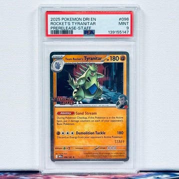 Pokémon Graded card - ROCKETSTYRANITAR #096 - Pokémon - PSA, Nieuw