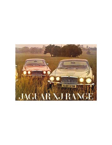 1974 JAGUAR XJ PROGRAMMA BROCHURE ENGELS, Ophalen of Verzenden