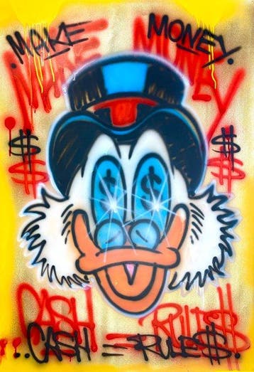 Outside313 - Scrooge mc duck - Gold Canvas - very rare