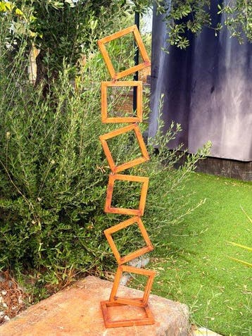 Ana Lucia B.M - Sculpture Corten - XL - No Reserve, Antiek en Kunst