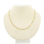 Gouden fantasie schakelketting, Ophalen of Verzenden, Gebruikt, Overige kleuren, Goud