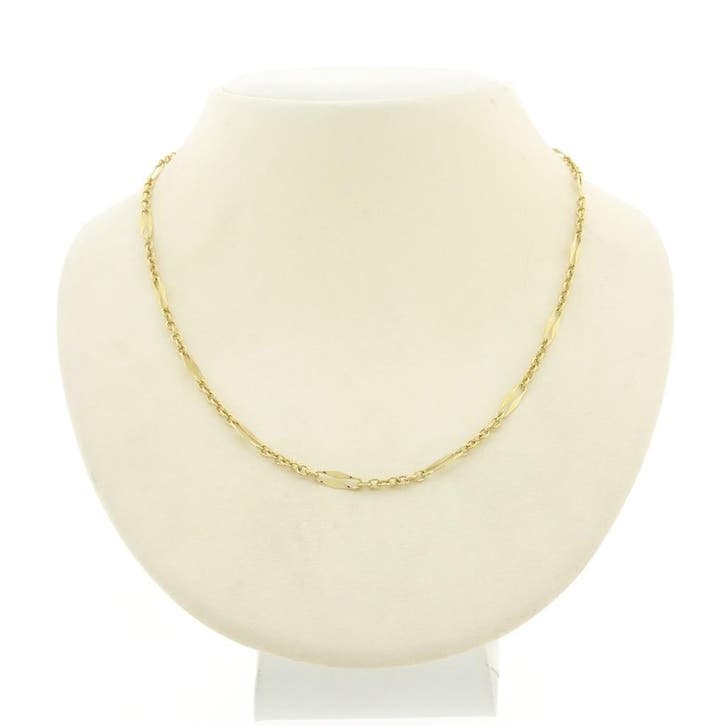Gouden fantasie schakelketting, Bijoux, Sacs & Beauté, Colliers, Enlèvement ou Envoi