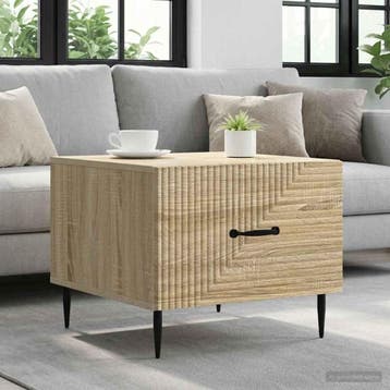 vidaXL Salontafel met lade Sonoma Eiken 49 x 50 x 40 cm, Verzenden