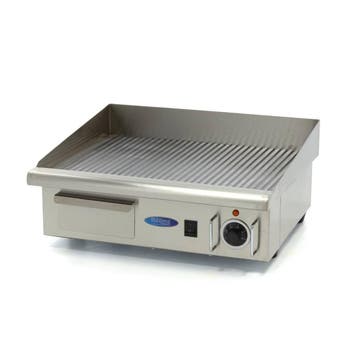 Elektrische grillplaat | 50–300°C | RVS | Gegroefde, Verzenden