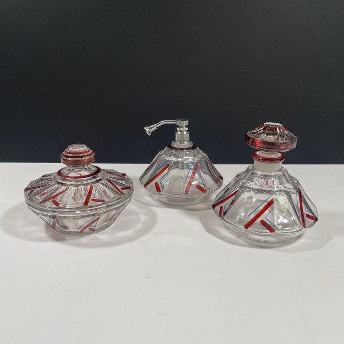 Ensemble coiffeuse (3) - Verre, Antiquités & Art, Art | Objets design