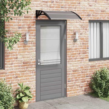 vidaXL Deurluifel Zwart 100x75 cm Polycarbonaat, Verzenden, Nieuw