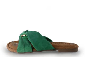 Lazamani Slippers in maat 37 Groen, Kleding | Dames, Schoenen, Slippers, Verzenden, Lazamani, Zo goed als nieuw