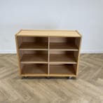 Klassehout verrijdbare schoolkast (hxbxd) 96x120x47 cm,, Huis en Inrichting, Kasten | Overige, Gebruikt