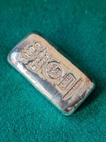 100 gram - Zilver .999 - Heimerle + Meule, Germania (Zonder, Postzegels en Munten