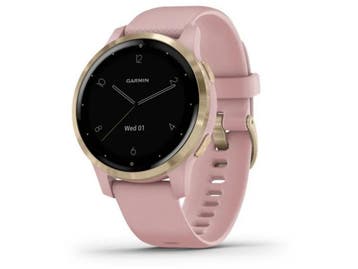 Garmin vívoactive 4S - Smartwatch - GPS met muziek - Rosé, Handtassen en Accessoires, Smartwatches, Verzenden, Zo goed als nieuw